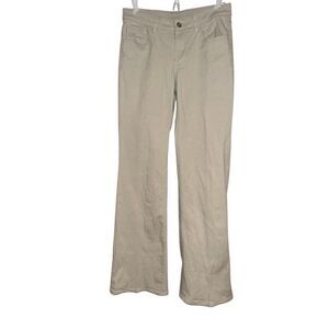 Dividend Brand cream flare leg cotton pants Ladies size 6
